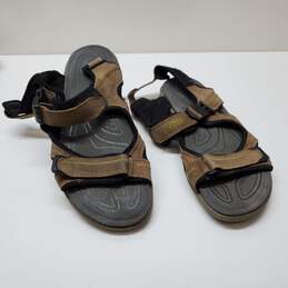 Ecco Men's Offroad Sandal Brown Leather Outdoor Sandal Sz 14