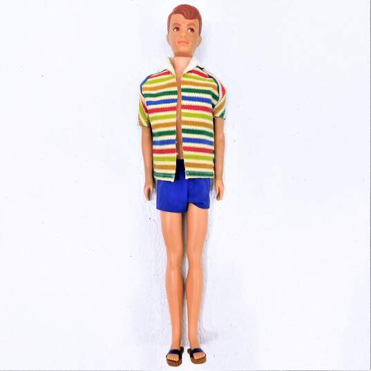 VNTG 1960's Mattel Allen Doll W/ Original Outfit & Sandals Ken's Buddy Barbie image number 1