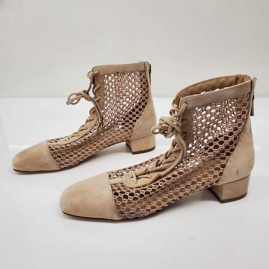 Christian Dior Women's Naughtily-D Beige Mesh Ankle Boots Size 7.5 w/COA image number 1