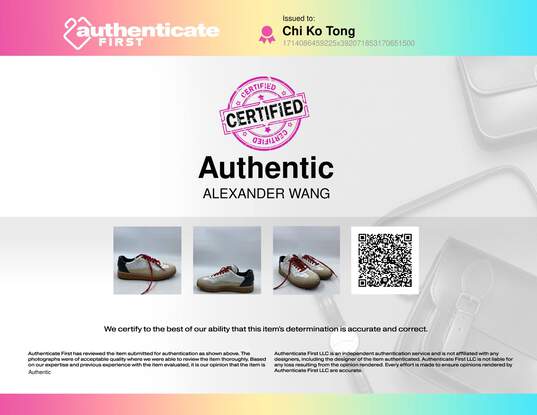 Authentic Alexander Wang White Sneaker M 5.5 image number 9