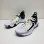 Nike Giannis Immortality 2 White Black Volt Men's Basketball Shoes Size 7.5 image number 2