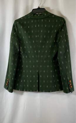 Madchen Womens Green Embroidered Long Sleeve Single Breasted Blazer Jacket Sz XS alternative image