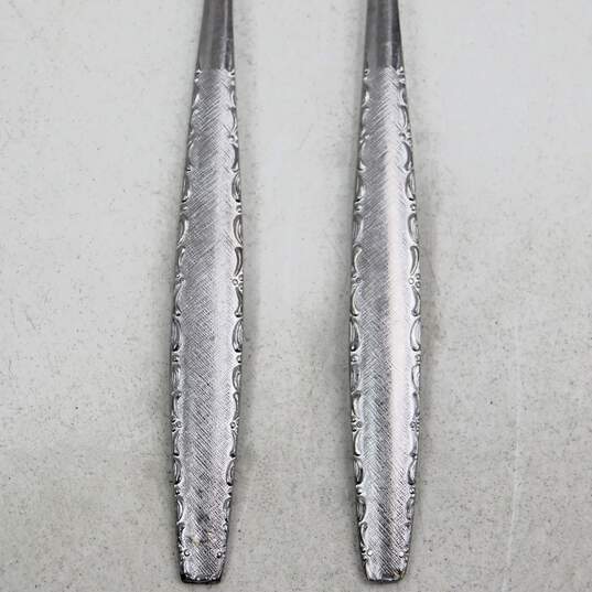 Edward Don & Co BALI Stainless Textured Flatware Set of 8 Dinner Forks image number 2