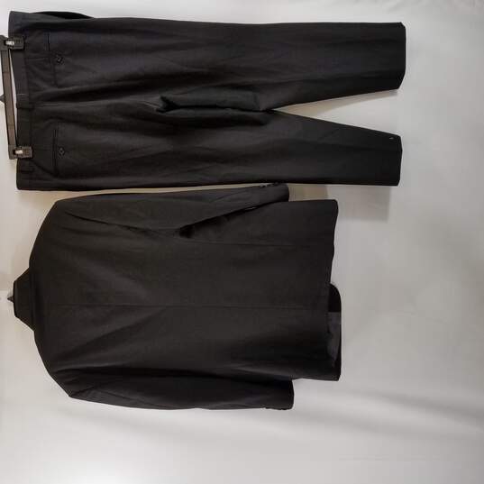 Angelo Rossi Mens Black 2 Piece Suit Size 43 image number 2