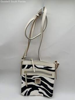 Dooney & Bourke Womens White And Black Handbag