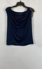 Nichii Womens Blue Beaded Sleeveless Cowl Neck Blouse Top Size XL image number 1