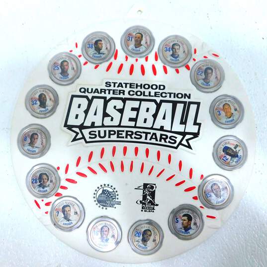 Merrick Mint Statehood Quarter Collection Baseball Superstar Coins & Display image number 1