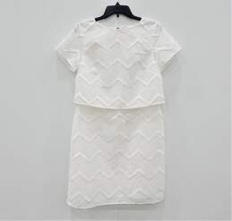 STS Sail to Sable Women's White Embroidery Midi Dress Size 8