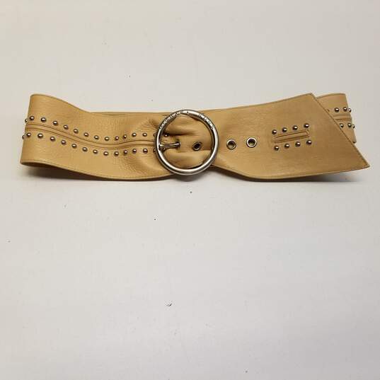 Buy the Michael Kors Beige Waist Belt Size L | GoodwillFinds
