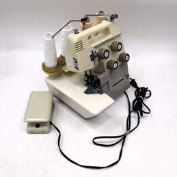Vintage Bernina Bernette 234 Overlock Serger Sewing Machine W/ Pedal & Case Bag alternative image