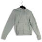 Womens Green Kangaroo Pocket Long Sleeve Pullover Hoodie Size Medium image number 3