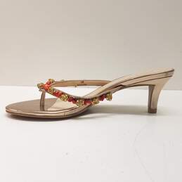 Pella Moda Women's Red & Gold Embellished Sandal