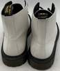 Dr Martens White Leather Combat Luana Boots Women's Size 8 image number 4