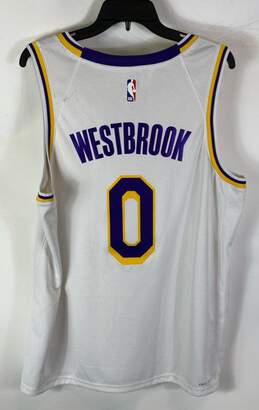 Nike NBA Los Angeles Lakers Russell Westbrook #0 White Basketball Jersey - Sz XL alternative image