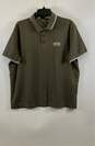 Hugo Boss Mens Olive Green Short Sleeve Collared Polo Shirt Size X-Large image number 1