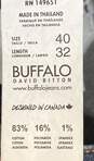 NWT Buffalo by David Bitton Mens Blue Low Rise Straight Leg Jeans Size 40X32 image number 5