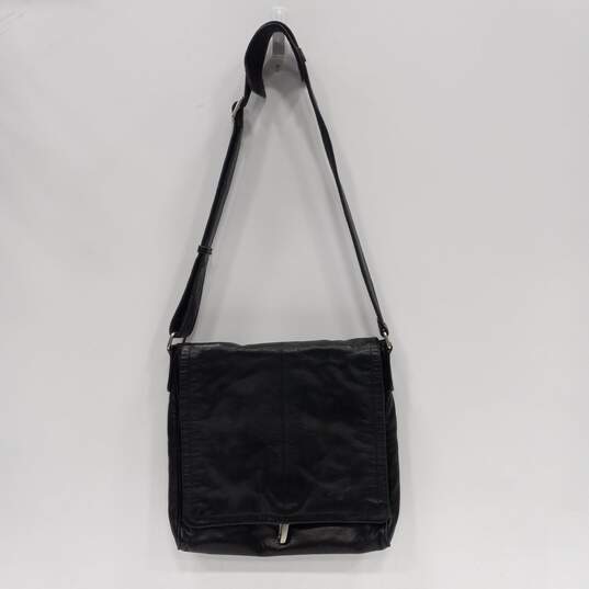 Levenger Black Leather Handbag image number 1