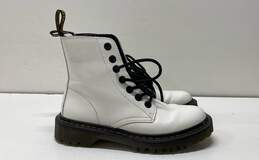 Dr Martens Leather Luana 1460 Combat Boots White 5