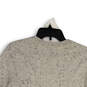 Womens Gray Black Spotted Crew Neck Long Sleeve Pullover Sweater Sz S (6-8) image number 4
