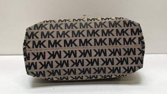 Michael Kors Monogrammed Tote Bag Khaki, Black image number 4
