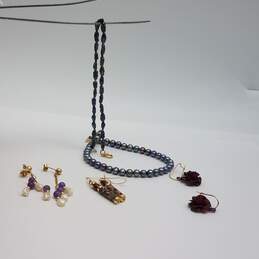 14k Gold Jewelry Bracelet and Earring Bundle 5pcs 14.2g