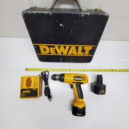 Dewalt DW962  VSR Drill 3/8" W/ Charger,Batteries & Cage alternative image