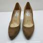 Jimmy Choo Beige Suede Pumps Womens Size 40 AUTHENTICATED image number 1