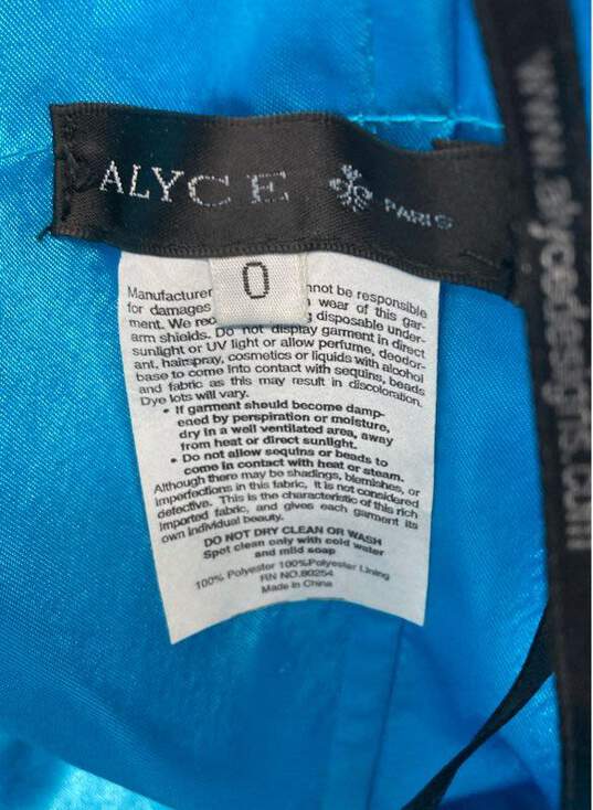 Alyce Paris Turquoise Strapless Embellished Formal/ Evening Gown Sz 0 NWT image number 5