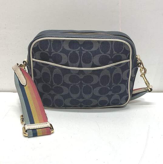 Coach Monogram Signature Jacquard Dempsey Camera Bag Multicolor image number 2