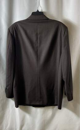 Canali Milano Mens Black Long Sleeve Peak Lapel Double Breasted Blazer Size L alternative image
