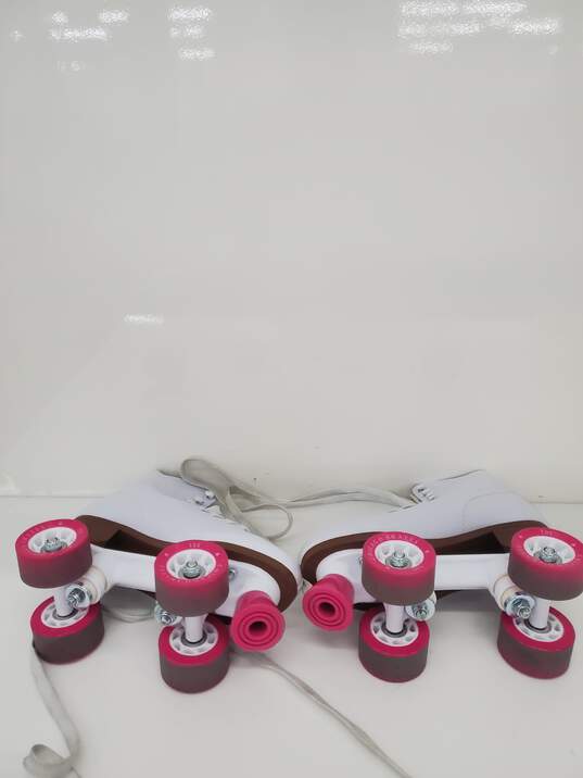 Women's Chicago Roller Skates - Pink/White Size-6 used image number 4