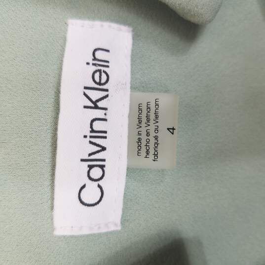Buy the Calvin Klein Women Green Dress Sz 4 NWT