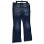 Womens Blue Denim Medium Wash Stretch Pockets Bootcut Jeans Size 33x34 image number 2