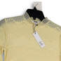 NWT Womens Beige Lace Mock Neck Long Sleeve Pullover Blouse Top Size Small image number 3