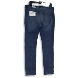 NWT Sonoma Womens Blue Denim Stretch Medium Wash Mid Rise Skinny Jeans Size 14 alternative image