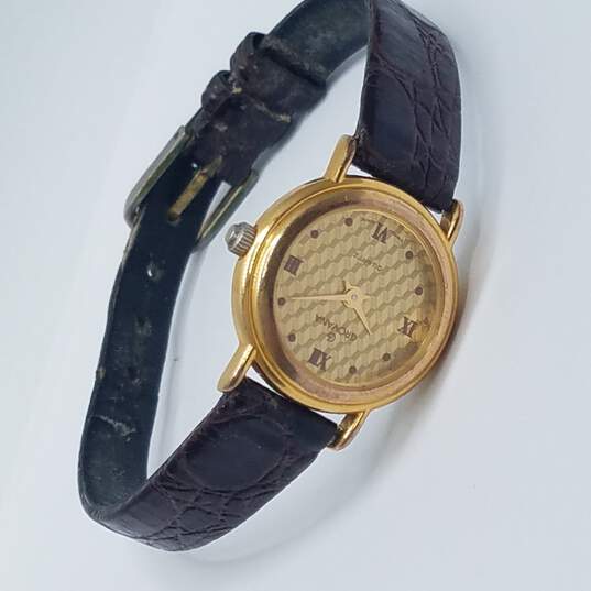 Grovana 3033-1 Gold Tone Vintage Swiss Watch image number 5