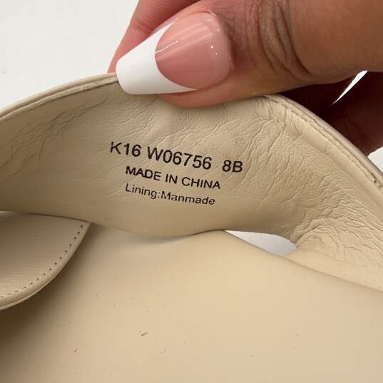 Cole Haan Womens Beige Leather Open Toe Platform Slip-On Sandals Size 8B image number 3