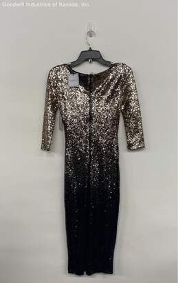 Premier Amour Rose Gold and Black Ombre Formal Dress NWT - Size 2 alternative image