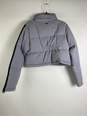 Gymshark Women Gray Lilac Cropped Puffer Jacket S NWT image number 2