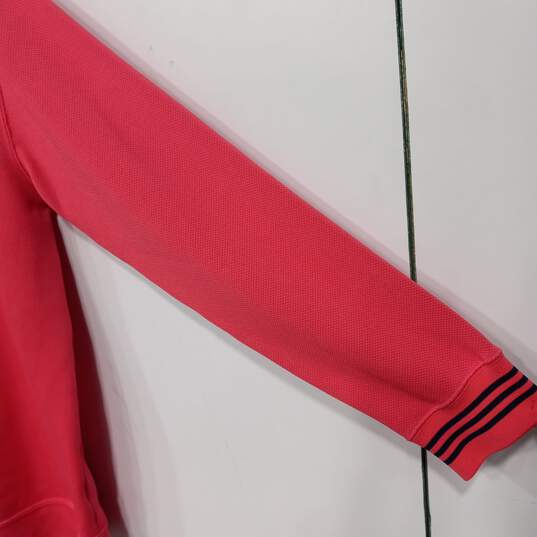 Adidas Men's Pink Pique Crew Neck Sweater Size L image number 3
