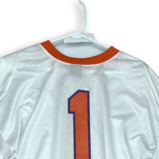 Nike Team White Orange Mens Jersey #1 Size L image number 4