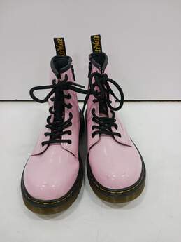 Doc Martens Pink Lace Up Combat Style Boots Women Size 5 Men Size 4