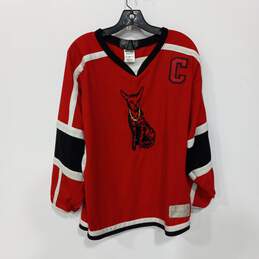 MEN'S RED HOCKEY JERSEY SIZE M
