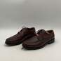 NWT Chaps Mens 96-26852 Brown Leather Moc Toe Lace-Up Oxford Dress Shoes Sz 10W image number 1