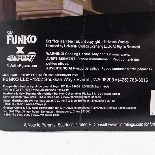 Funko ReAction Scarface Tony Montana Action Figure NIB image number 4