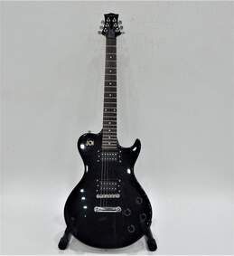 Silvertone Brand SSL-1/MBK Model 6-String Black Electric Guitar w/ Soft Gig Bag alternative image