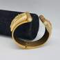 Cabi Gold Tone Seahorse Hinge 6" Cuff Bracelet 74.8g image number 3