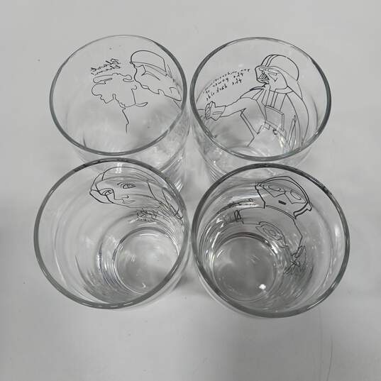 JoyJolt Star Wars Striking Sketch Set of 4 Glasses image number 5