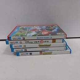 Lot of 5 Assorted Nintendo Wii U Video Games