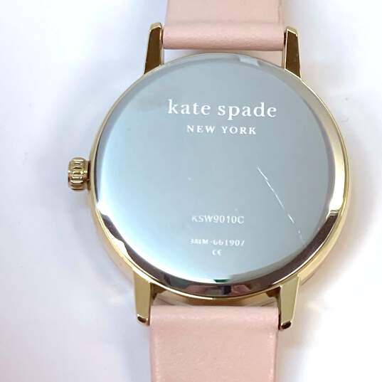 NWT Designer Kate Spade New York Leather Strap Analog Dial Quartz Wristwatch image number 4